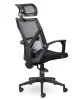 Кресло Астон М-711 Black с подголовником черный