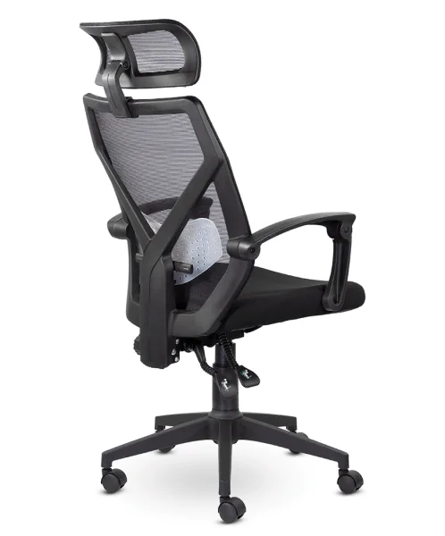 Кресло Астон М-711 Black с подголовником черный