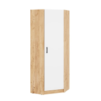 Угловой шкаф Вега ШКУ дуб крафт золотой/белый