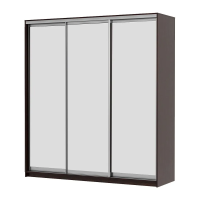 Шкаф-купе трехдверный Мираж 17 зеркальный венге