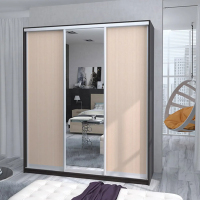 Шкаф-купе трехдверный Мираж 20.1 с зеркалом венге/дуб млечный