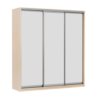 Шкаф-купе трехдверный Мираж 17 зеркальный дуб млечный