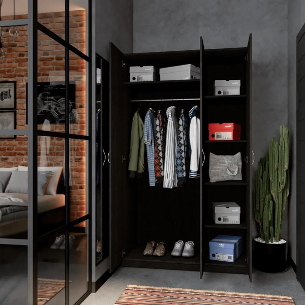 Шкаф Пегас 3 двери сборные венге