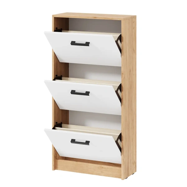 Тумба для обуви Вега ОБ-2 дуб крафт золотой/белый Тумба для обуви Вега ОБ-2 дуб крафт золотой/белый