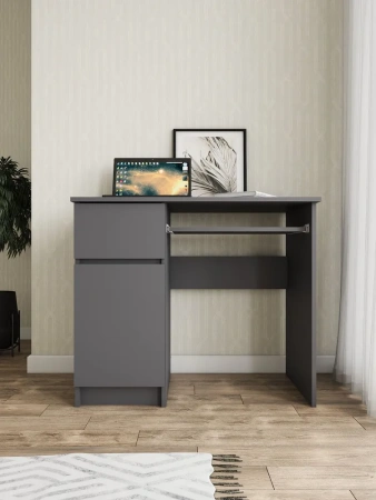 Стол письменный Мори МС-1 левый графит