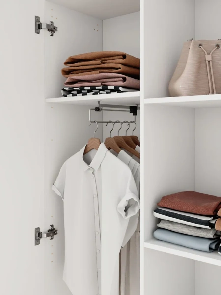 Шкаф распашной 100 белый