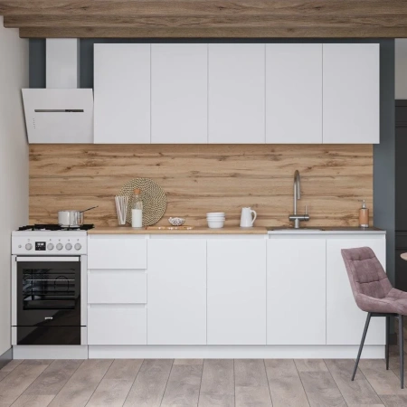 Кухонный гарнитур Мори 2,0 белый