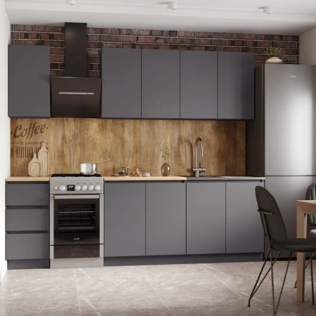 Кухонный гарнитур Мори 2,0 графит