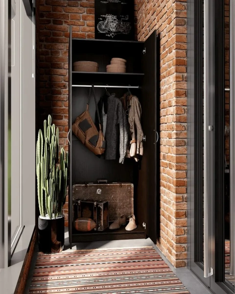 Шкаф Пегас 2 двери сборные венге