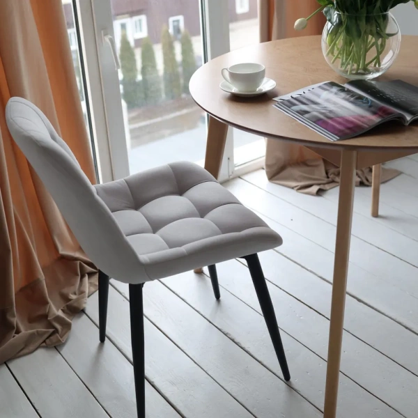 Стул Президент серый софт (2 шт) Стул Президент серый софт (2 шт)