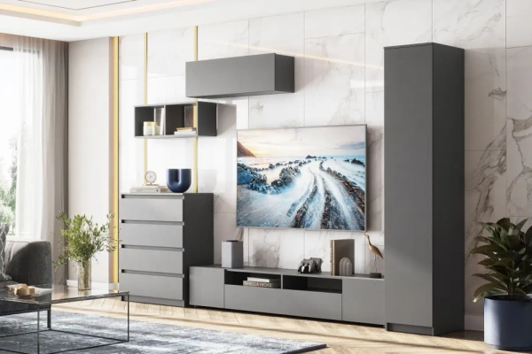 Пенал Денвер графит серый