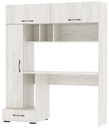 Компьютерный стол ПКС-1 дуб крафт белый