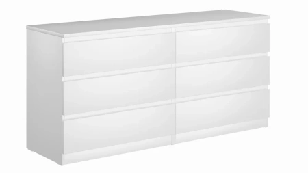 Комод Мальта 6 ящиков белый