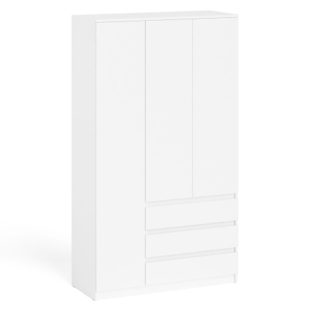 Шкаф 3 двери и 3 ящика МШ 1200.1 белый
