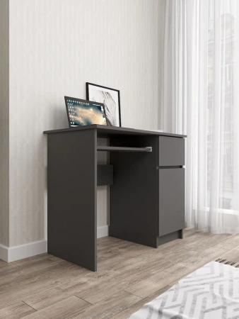 Стол письменный Мори МС-1 правый графит