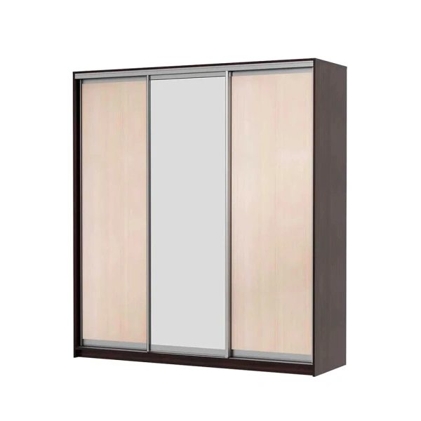 Шкаф-купе трехдверный Мираж 20.1 с зеркалом венге/дуб млечный