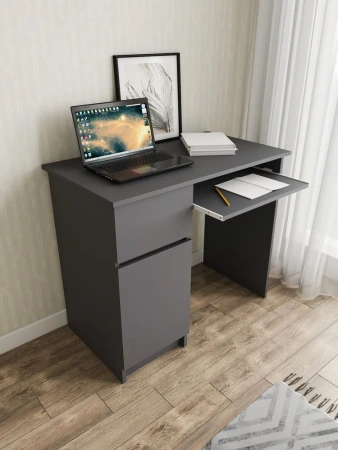 Стол письменный Мори МС-1 левый графит