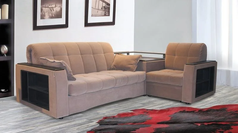 Купить угловой диван Эллада 8 модульный диван с тумбой от производителя\